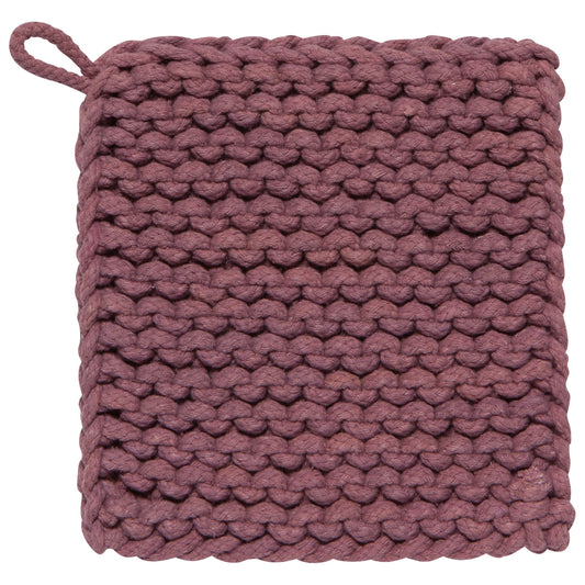 Knit Potholder - Ash Plum