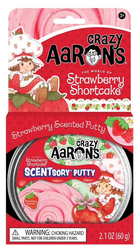 Crazy Aaron's 4" Thinking Putty Full Size Tin: Strawberry Shortcake