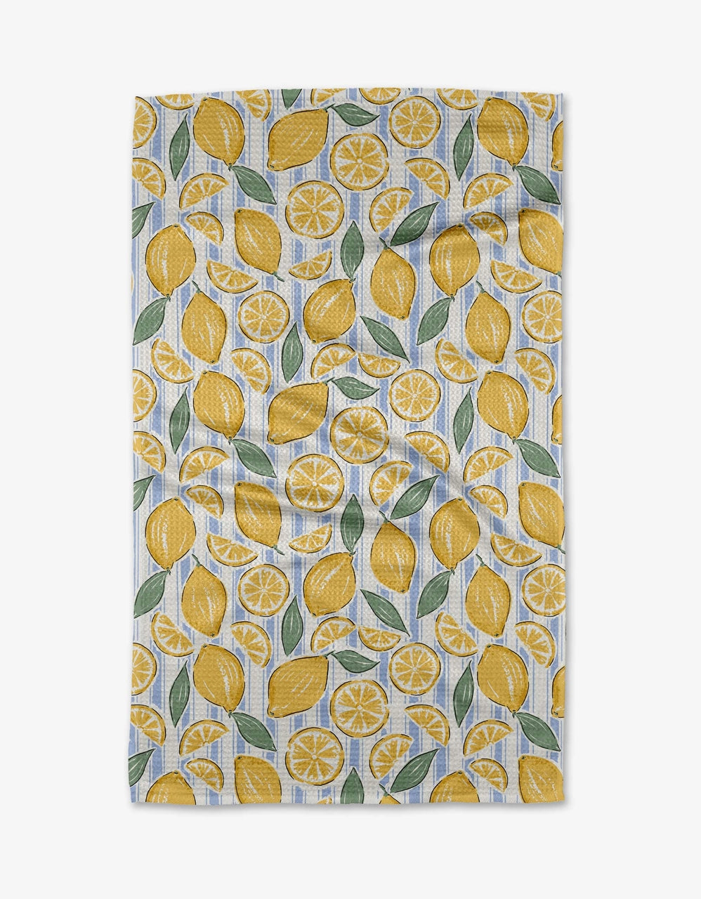 Geometry Tea Towels - Sour Lemon Stripes
