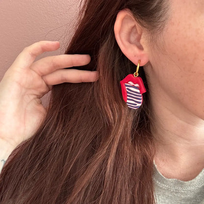 Buffalo Bills - Tongue Out Earrings