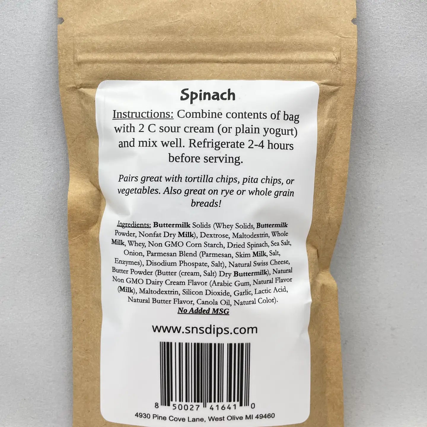 Dip Mix - Spinach