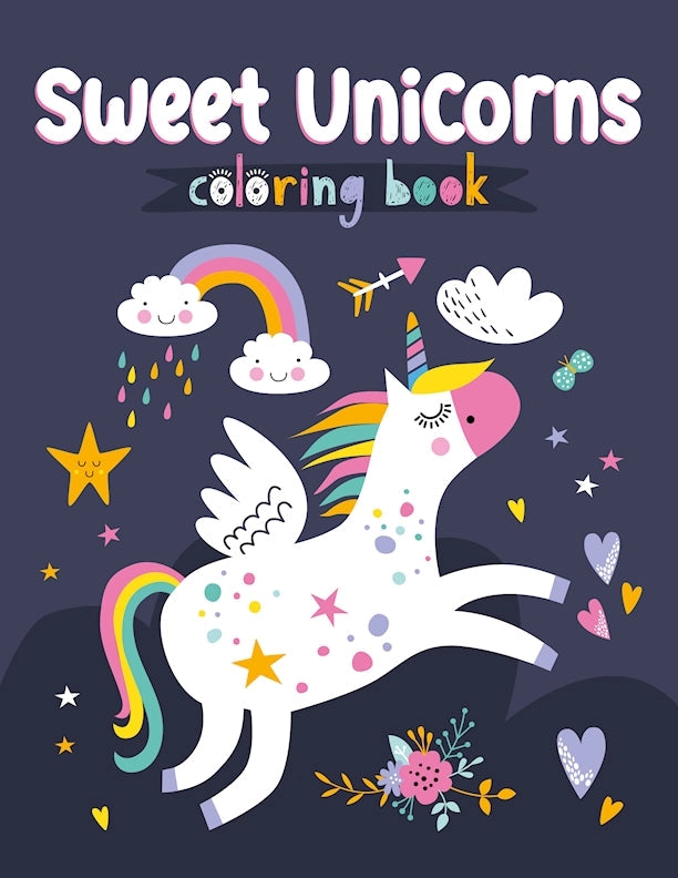 Kids Coloring Book - Sweet Unicorns