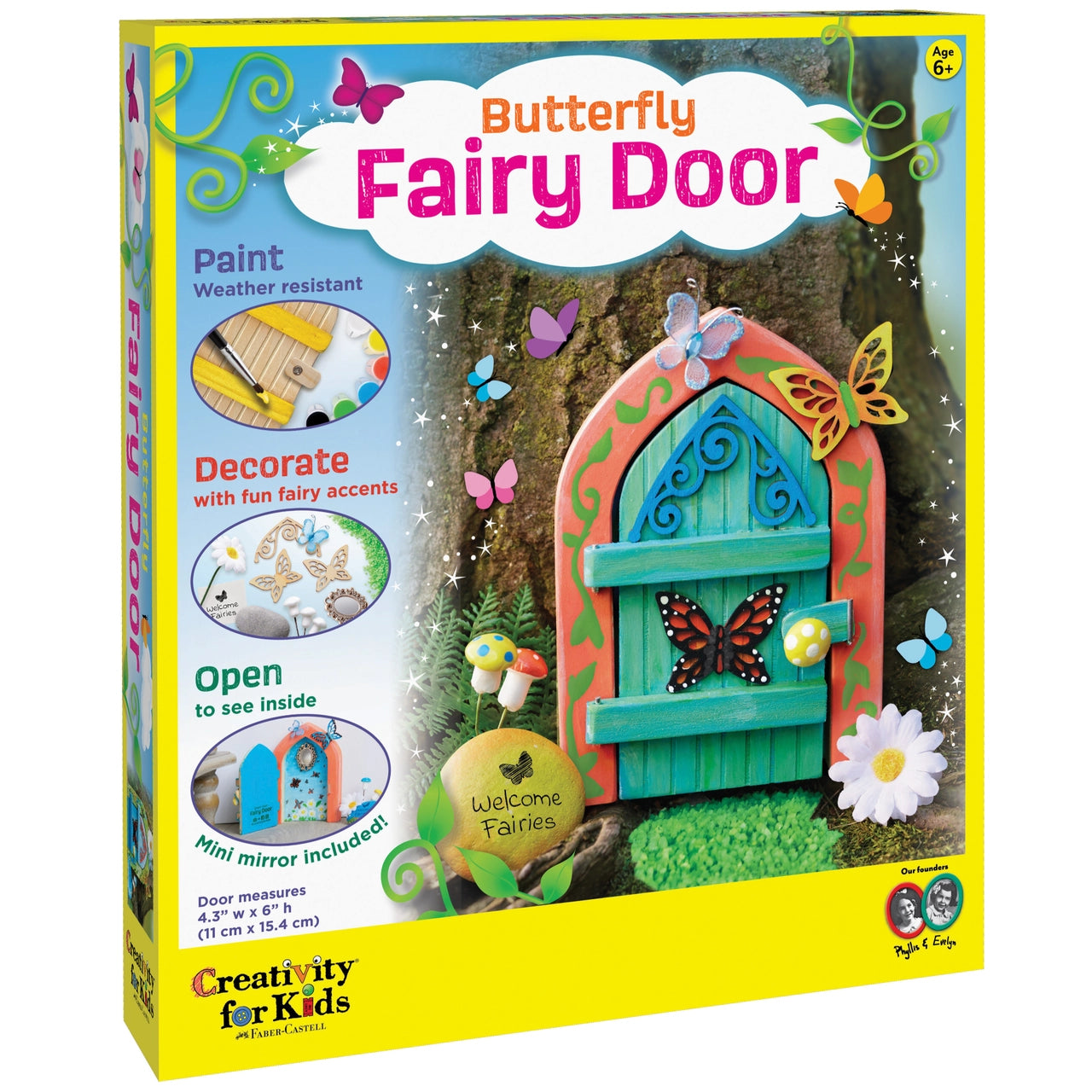 DIY Craft Kit For Kids - Butterfly Fairy Door