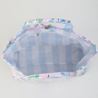 FINAL SALE - Waterproof Tote Bag Pvc Beach Bag Bluebell Voyage