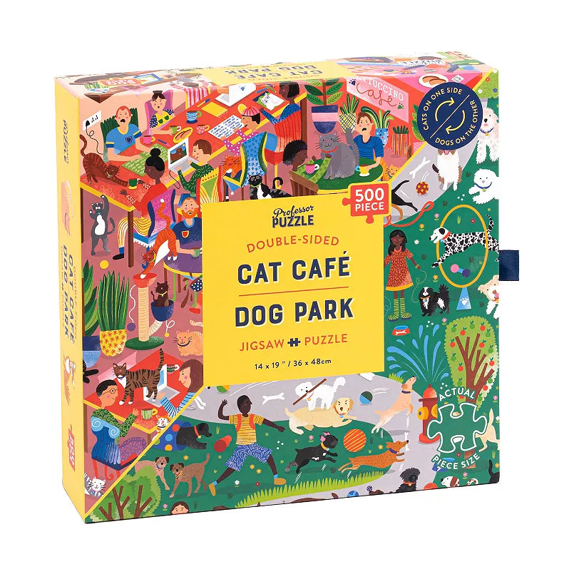 Cat Café & Dog Park 500pc Puzzle