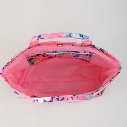FINAL SALE - Waterproof Tote Bag Pvc Beach Bag Garden Getaway