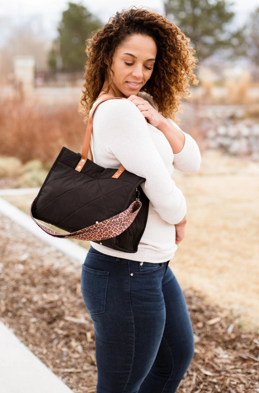 Whitney Quilted Convertible Tote Bag