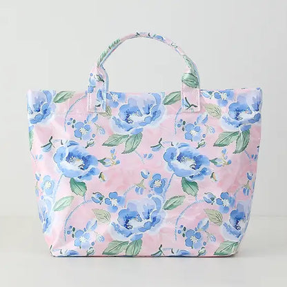 FINAL SALE - Waterproof Tote Bag Pvc Beach Bag Bluebell Voyage