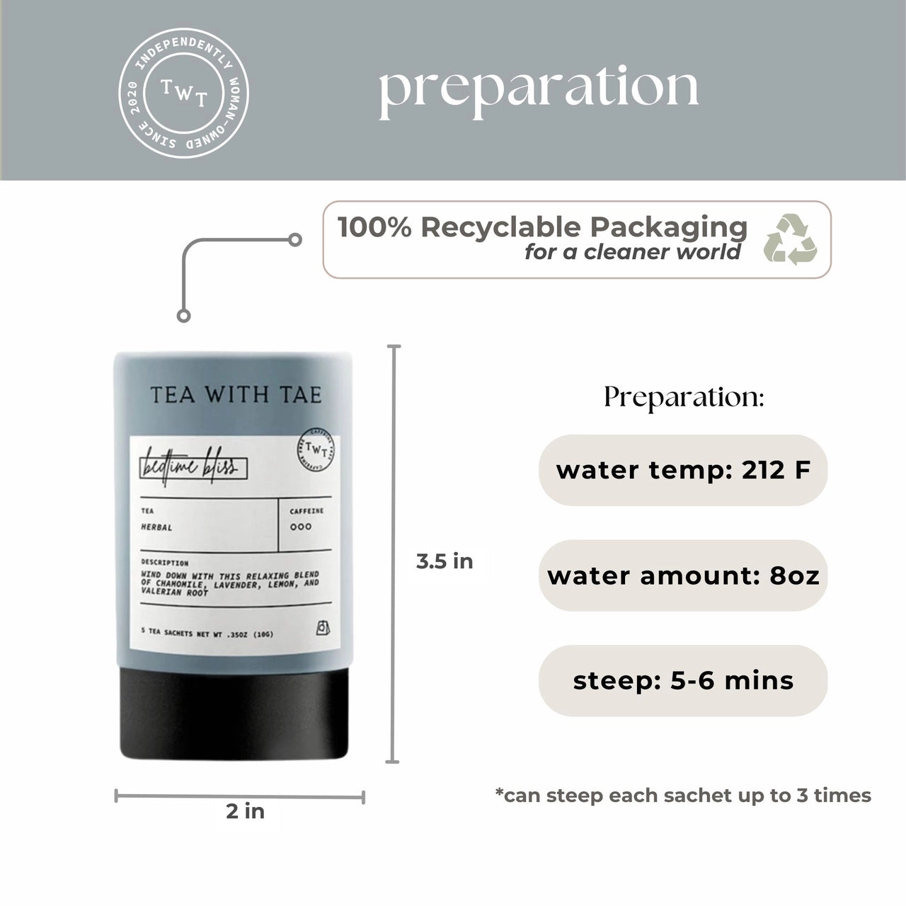 Tea With Tae - Nighttime Routine Herbal Sleep Tea