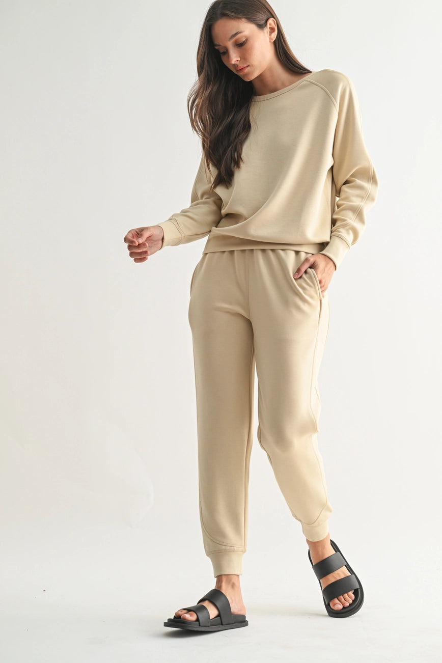 Elevated Crew Neck Pullover {Natural}