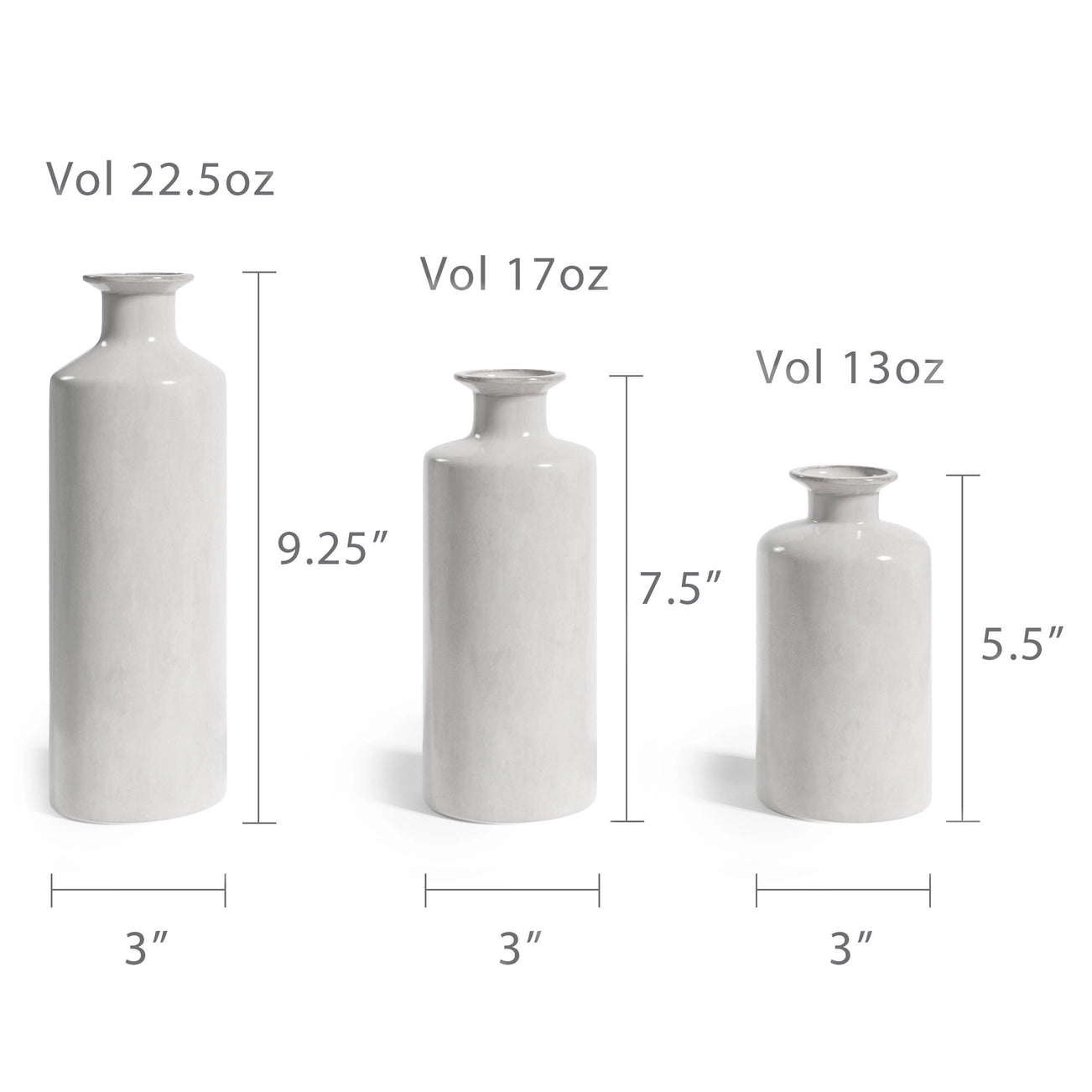 FINAL SALE - Ceramic Vases {3 Sizes}