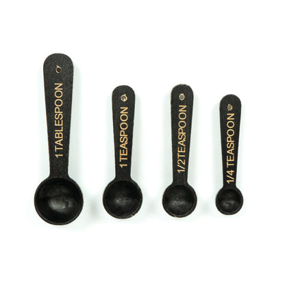 Wood Measuring Spoons {Black}