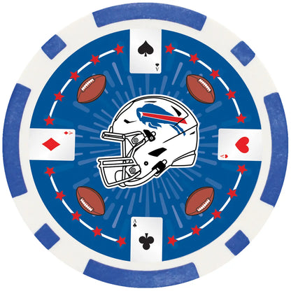Buffalo Bills - 100 Piece Poker Chips