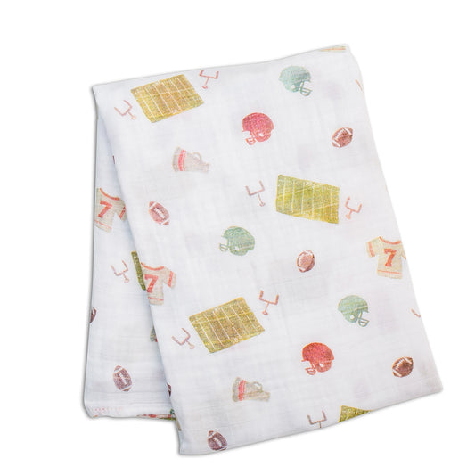 Classic Muslin Swaddle - Football