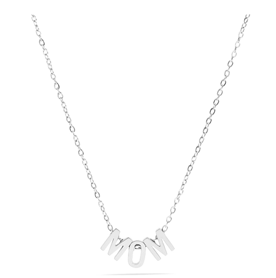 Mom Necklace | Silver