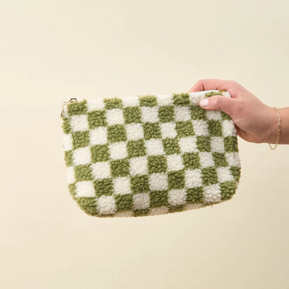 Teddy Pouch - Check Green