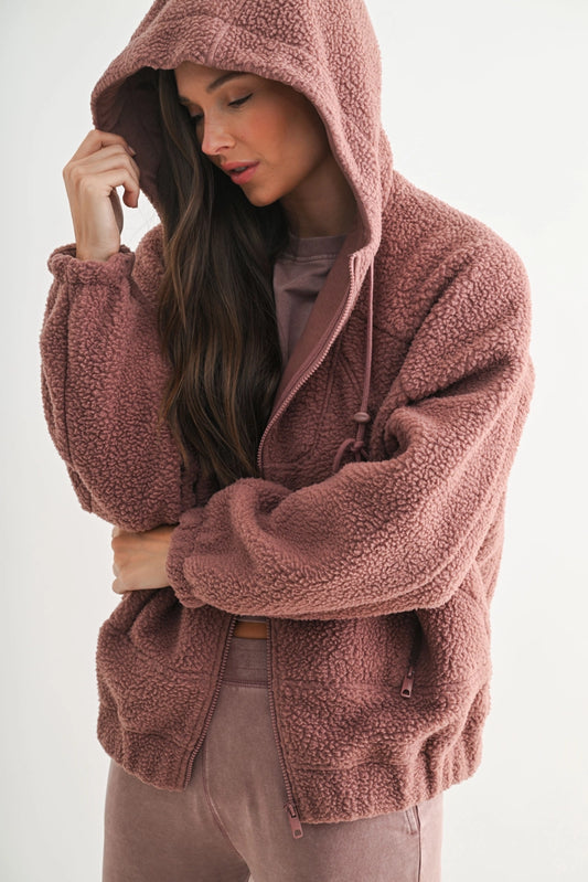 FINAL SALE - Alpine Fleece Zip Up Hoodie