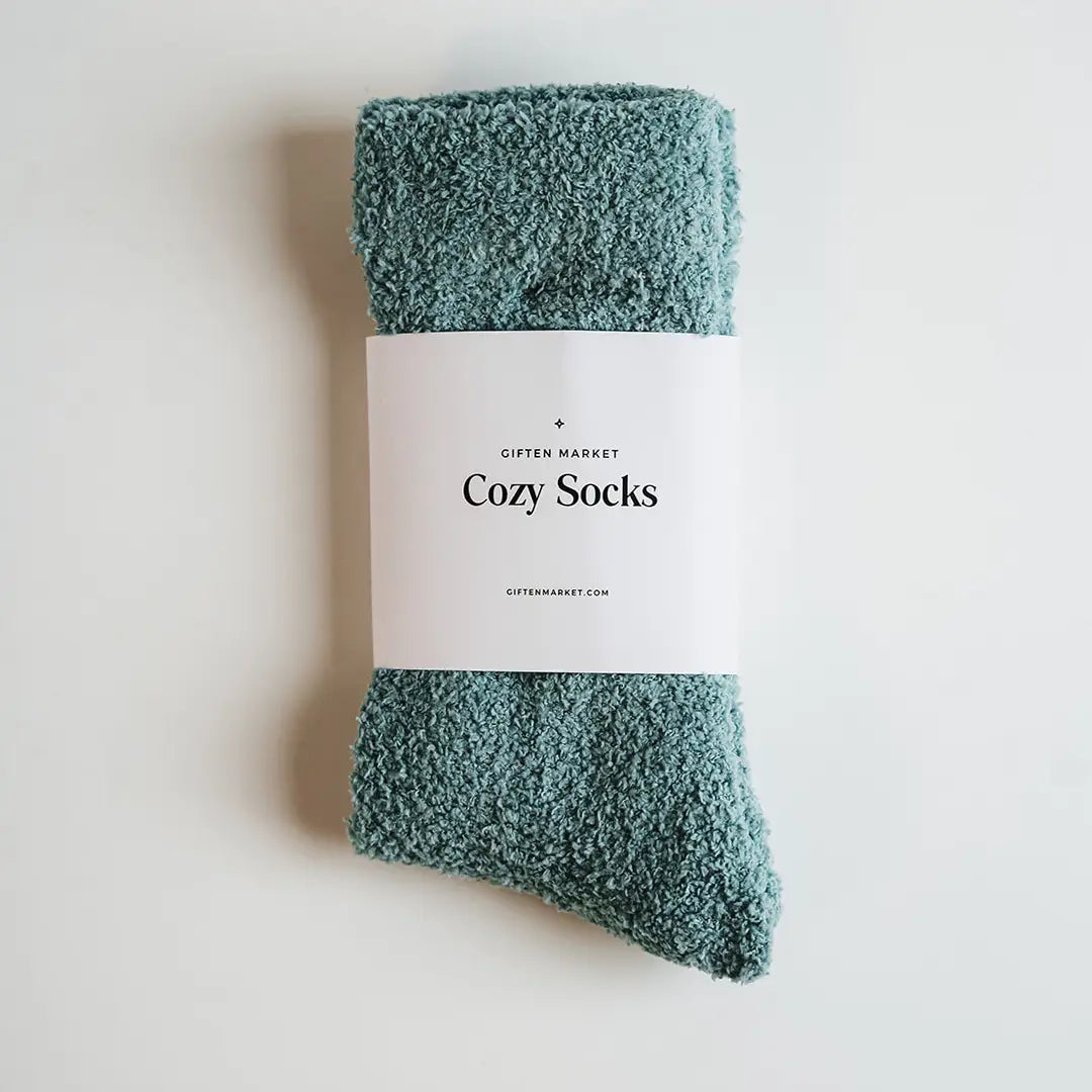 Cozy Cloud Socks - Stone Blue