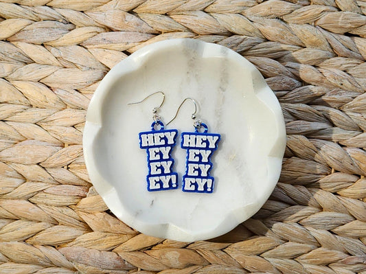 Buffalo Bills - Hey-Ey-Ey-Ey Earrings (Blue)