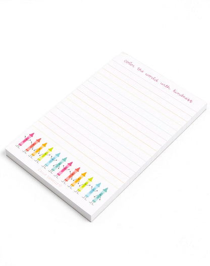 Color the World with Kindness Notepad