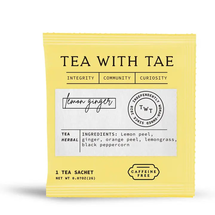 Tea With Tae - Lemon Ginger Herbal Tea