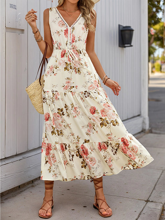 FINAL SALE - The Rosie Printed Sleeveless Dress