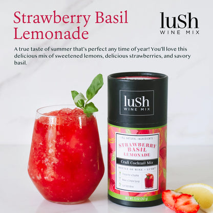 Lush Wine Mix Strawberry Basil Lemonade