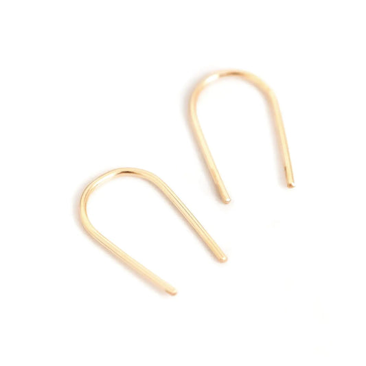 Open Arc Earrings - Gold