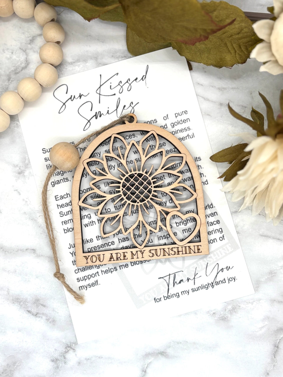 Story Ornament - Sunflower - Sun Kissed Smiles