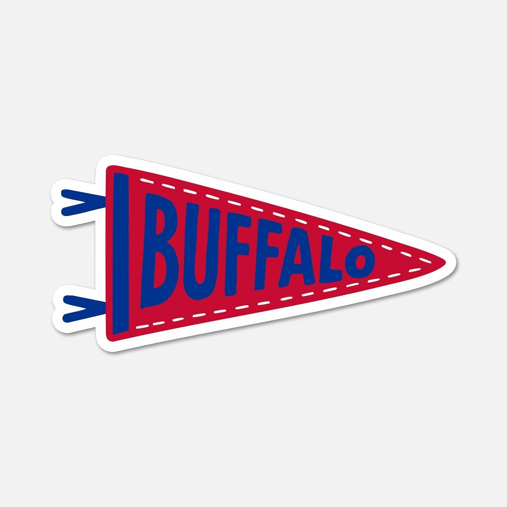 Buffalo Bills Sticker - Buffalo Football Pennant