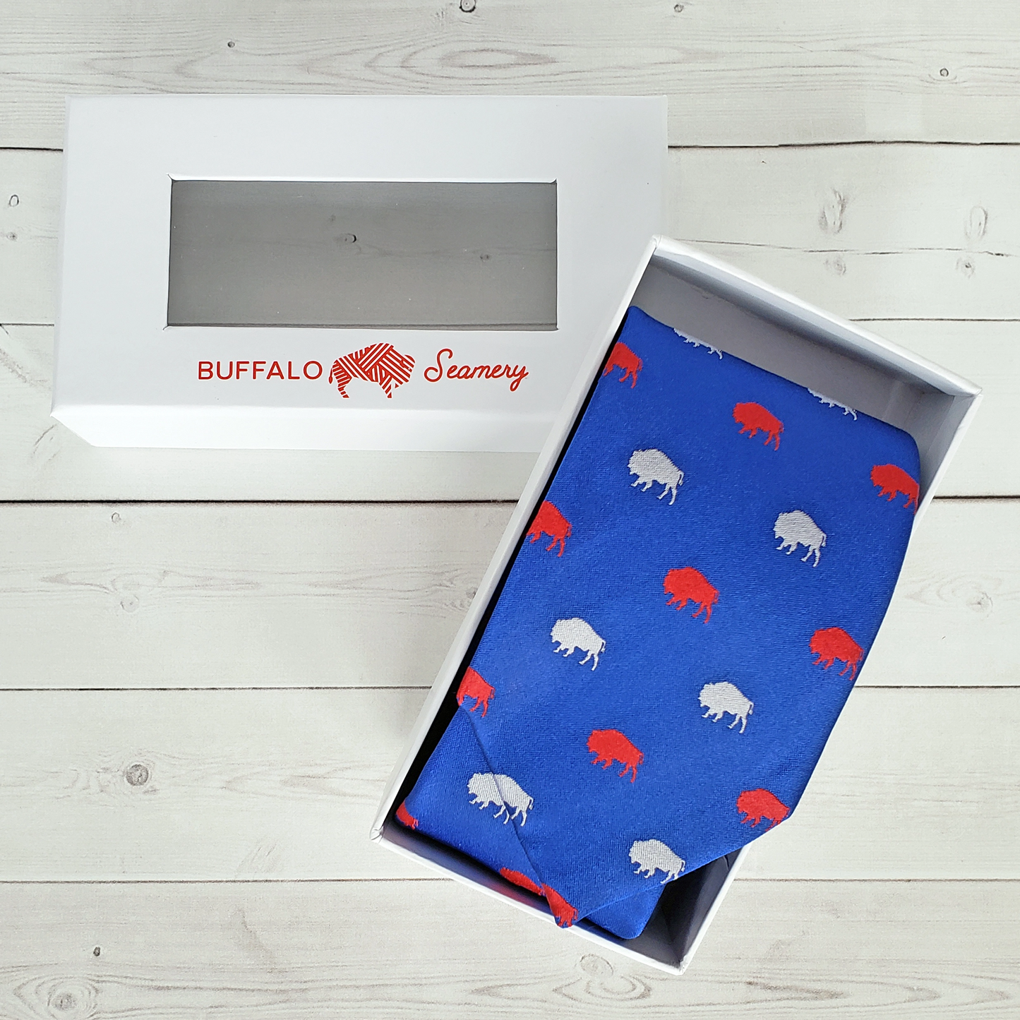 Buffalo Bills Neckties - Blue and Red Buffalo
