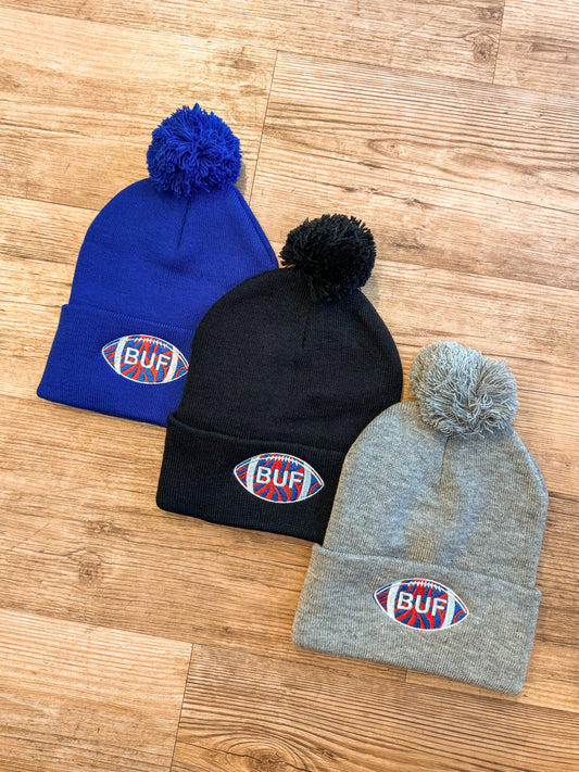 Buffalo Bills - BUF Beanies WITH Poms {Mult. Colors}
