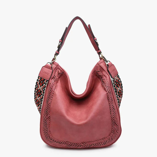 Aris Crossbody Purse w/ Guitar Strap - Terracotta