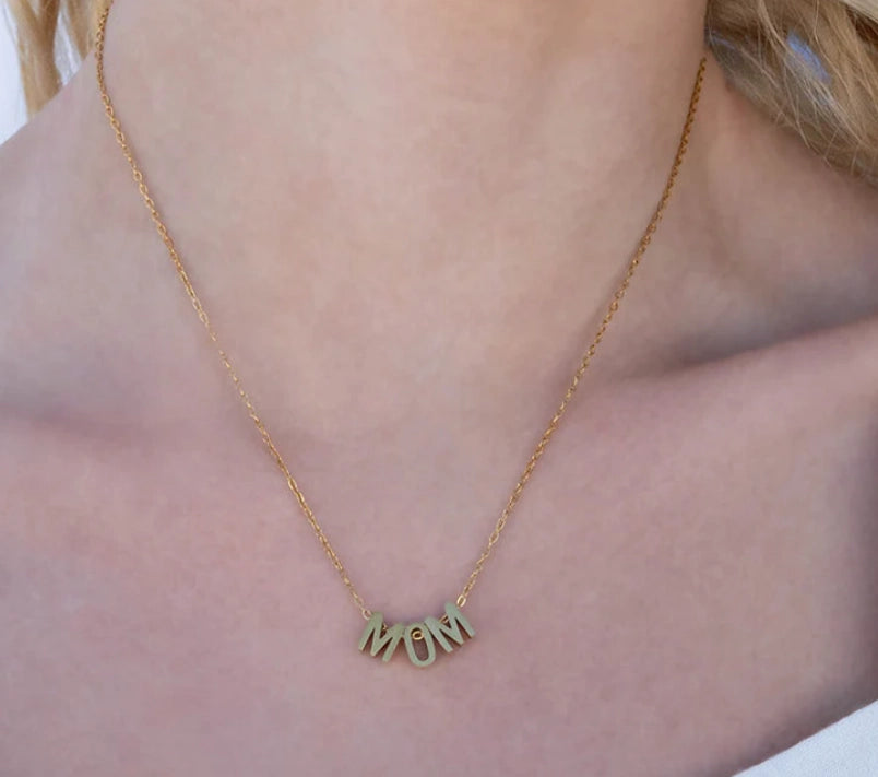 Mom Necklace | 18k Gold Plated