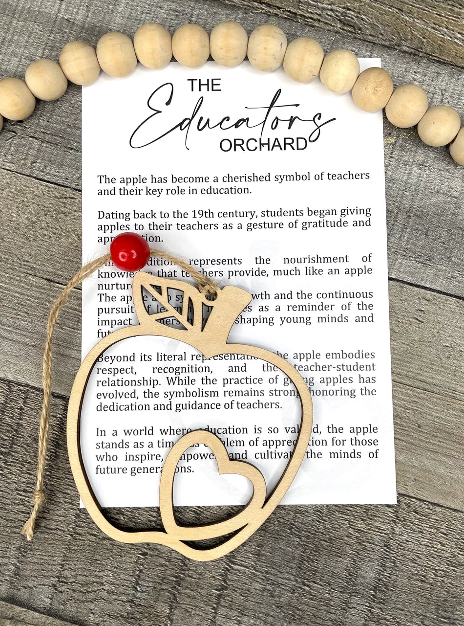 Story Ornament - Apple - The Educators Orchard