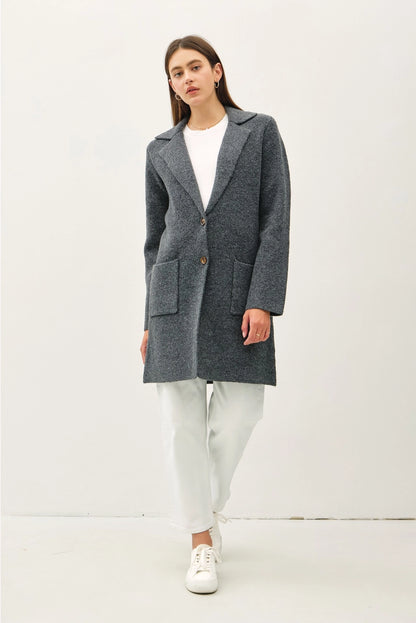 Ultra Soft Two Single Button Coatigan