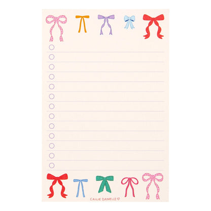 Coquette Bows To Do List Notepad