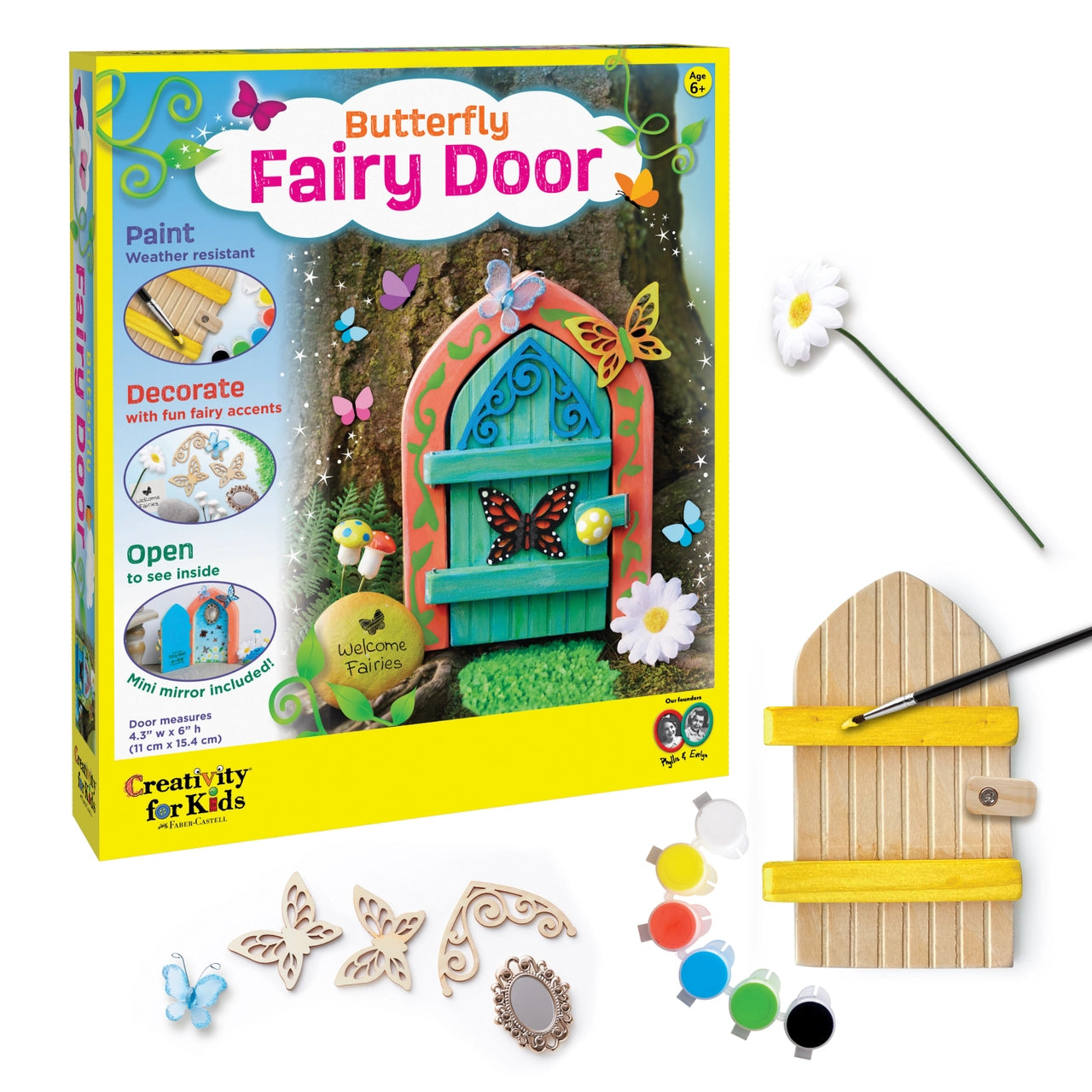 DIY Craft Kit For Kids - Butterfly Fairy Door