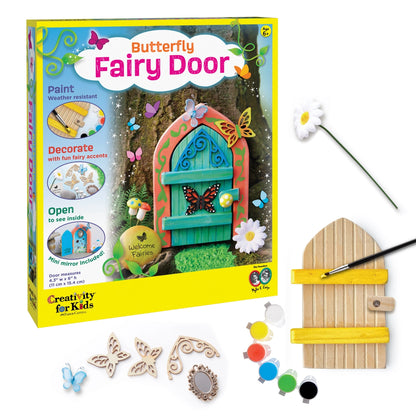 DIY Craft Kit For Kids - Butterfly Fairy Door