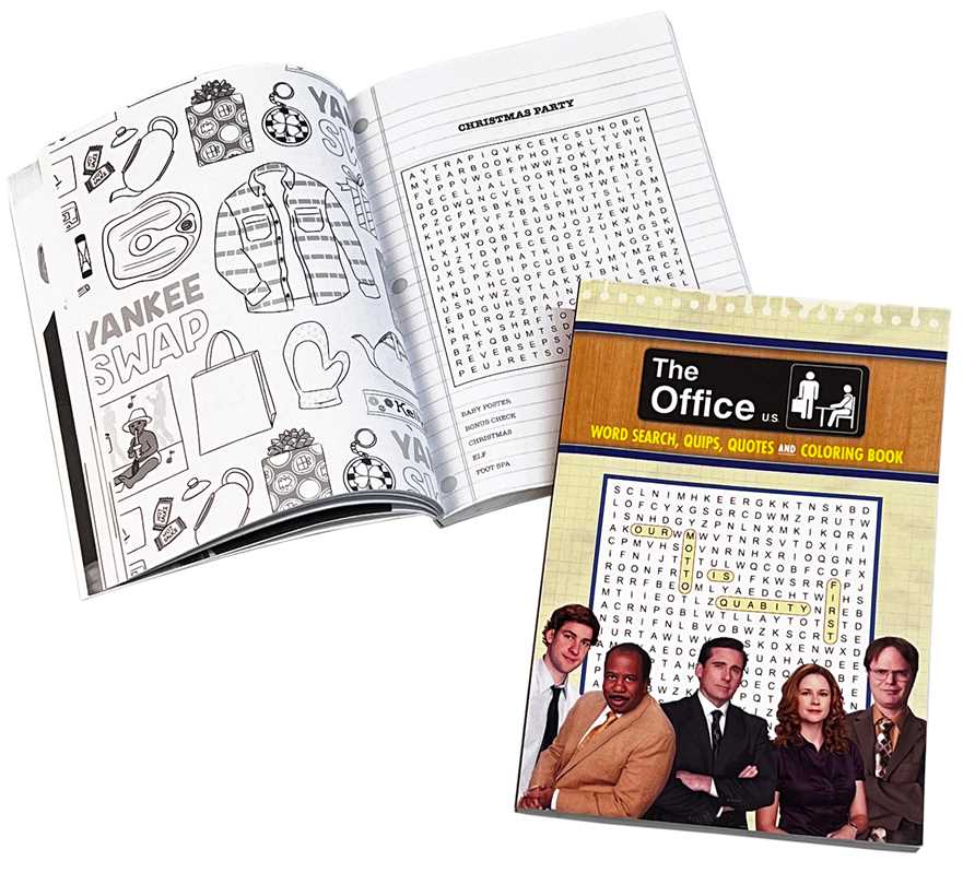 Office Word Search, Quips, Quotes & Coloring Book