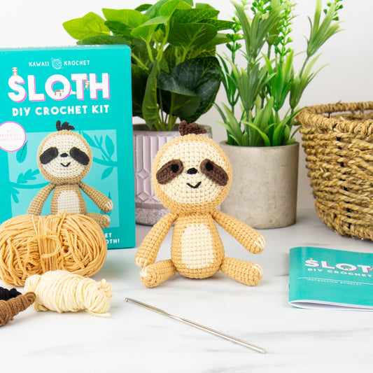 Diy Kawaii Crochet Kit - Cute Sloth