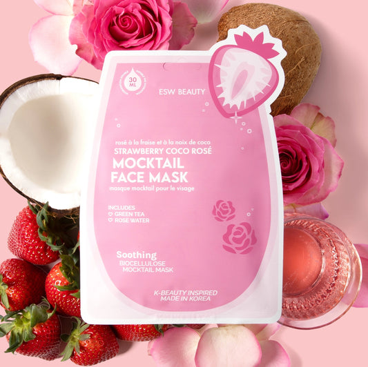 ESW Mocktail Face Mask - Strawberry Coco Rosé