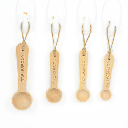 Wood Measuring Spoons {Natural}