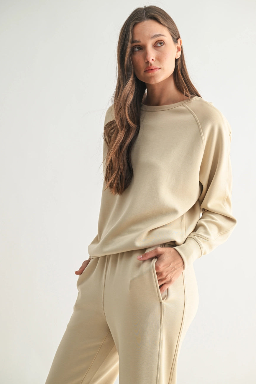 Elevated Crew Neck Pullover {Natural}