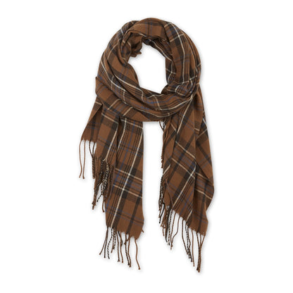 Taylor Plaid Scarf - Brown