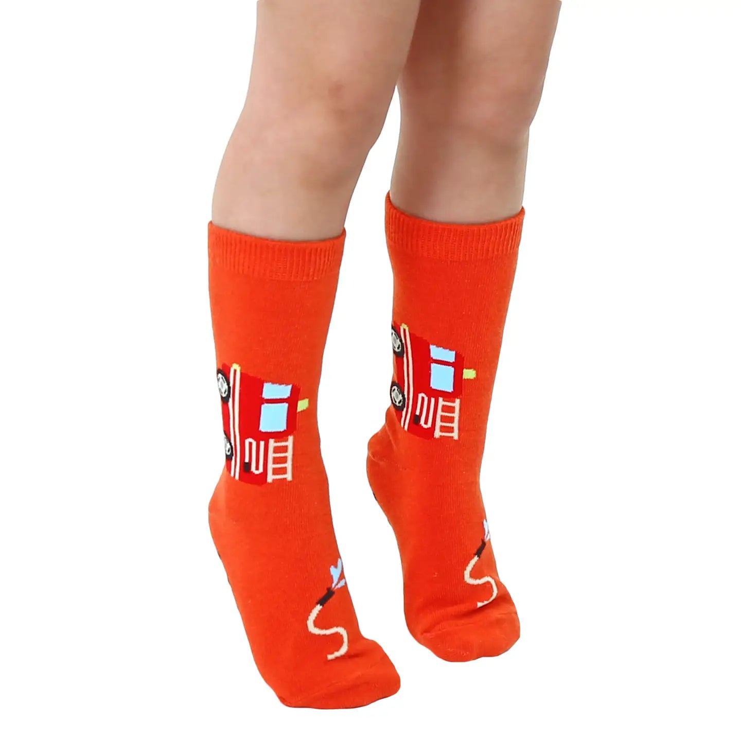 Kids 3D Packaged Crew Socks - Fire Truck