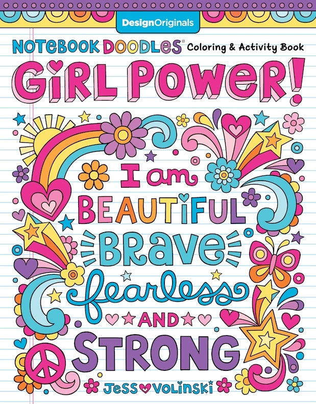 Notebook Doodles - Girl Power! - Coloring Book For Tweens