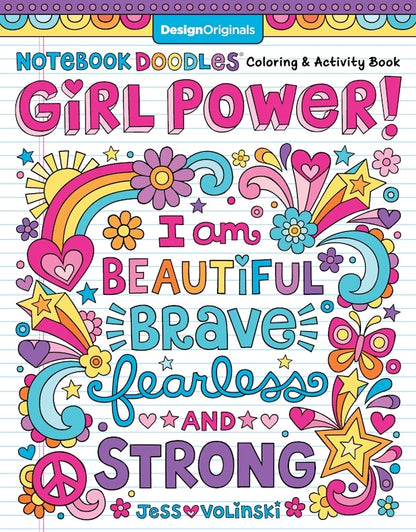 Notebook Doodles - Girl Power! - Coloring Book For Tweens