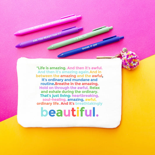 Life Is Amazing Canvas Pouch