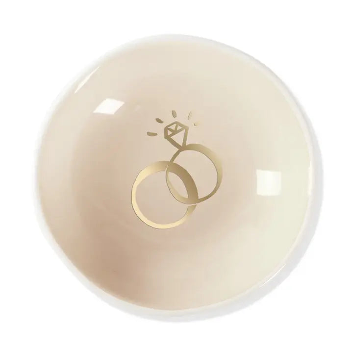 Round Trinket Tray - Wedding Rings